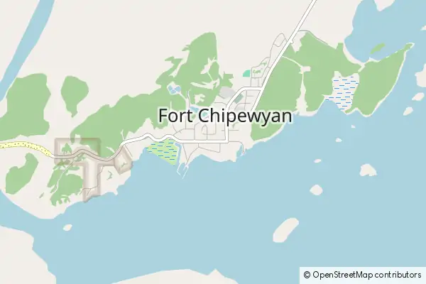 Mapa Fort Chipewyan