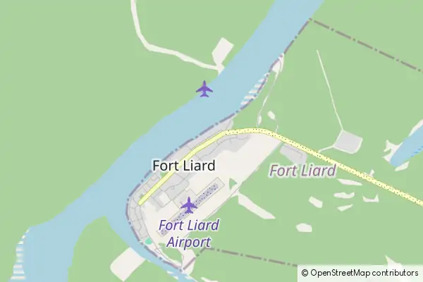 Mapa Fort Liard