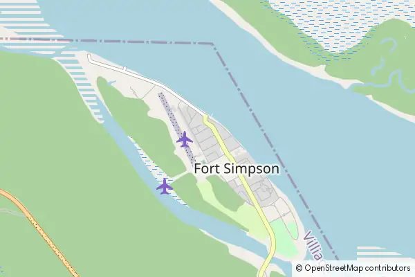 Mapa Fort Simpson