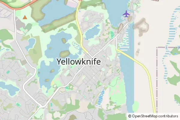 Mapa Yellowknife