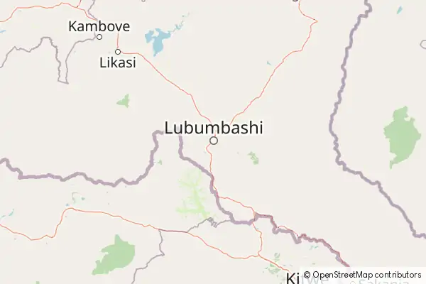 Mapa Lubumbashi