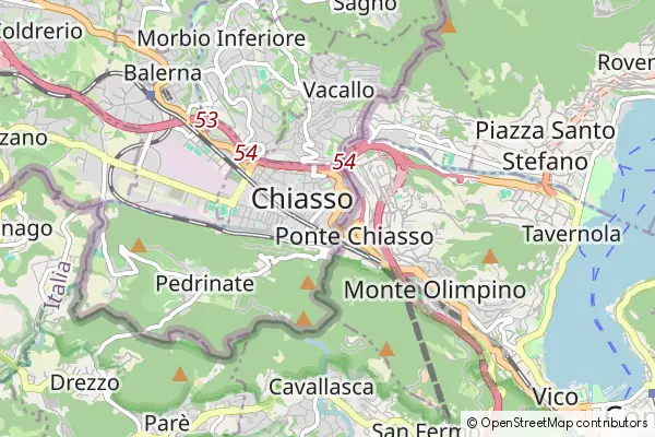 Mapa Chiasso