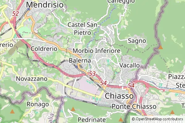 Mapa Balerna