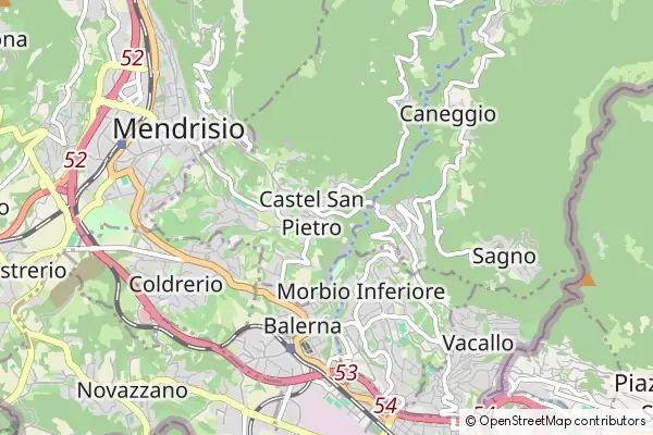 Mapa Castel San Pietro