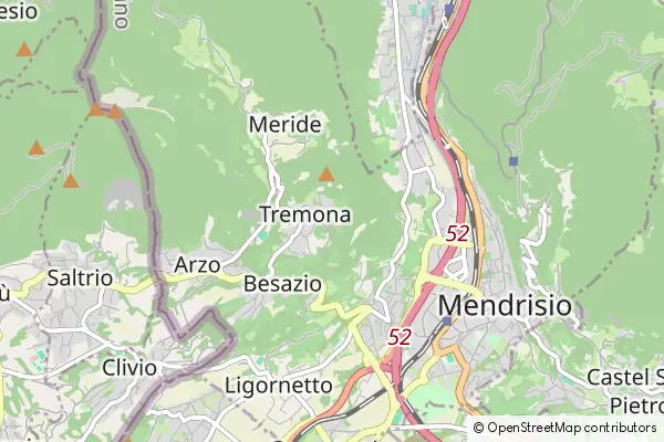 Mapa Tremona