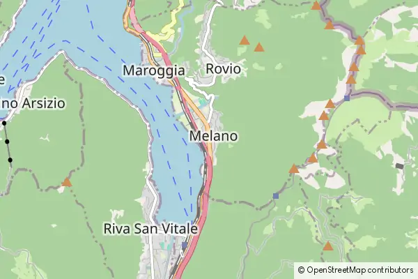 Mapa Melano