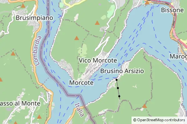 Mapa Vico Morcote