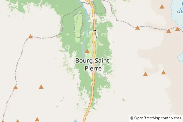 Mapa Bourg Saint Pierre