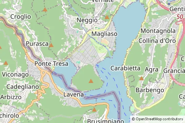 Mapa Caslano