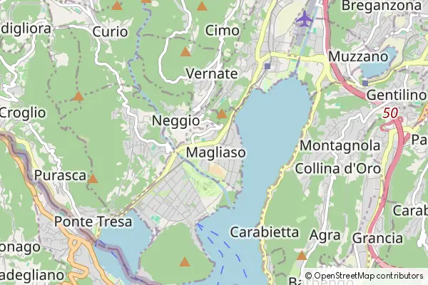 Mapa Magliaso