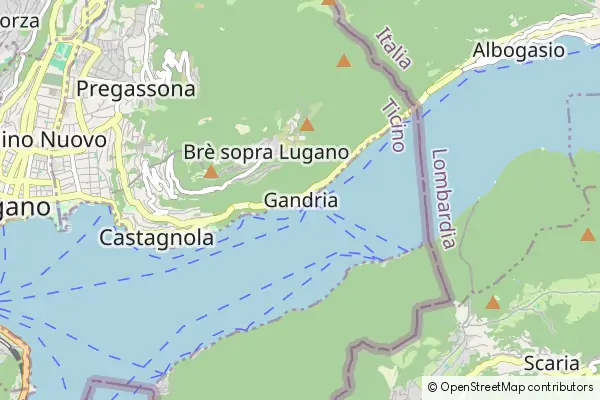 Mapa Gandria