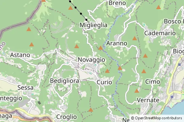 Mapa Novaggio