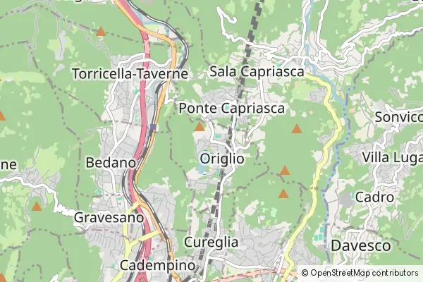 Mapa Origlio