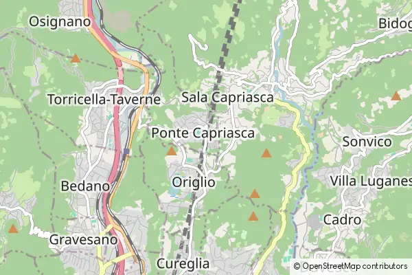 Mapa Ponte Capriasca