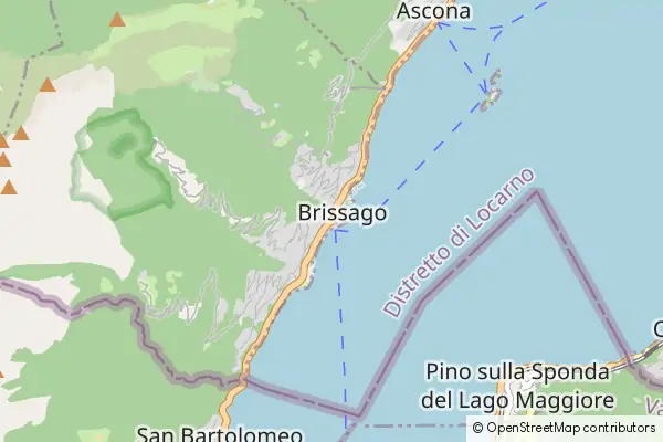 Mapa Brissago