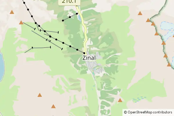 Mapa Zinal