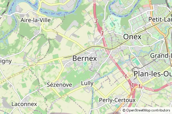 Mapa Bernex