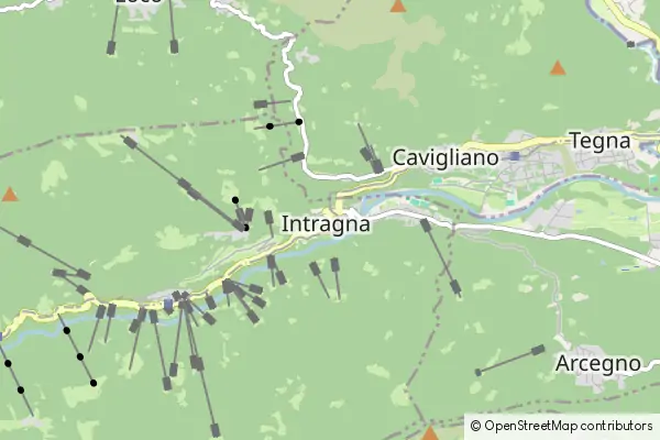 Mapa Intragna