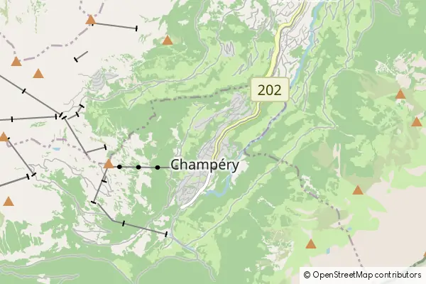 Mapa Champéry