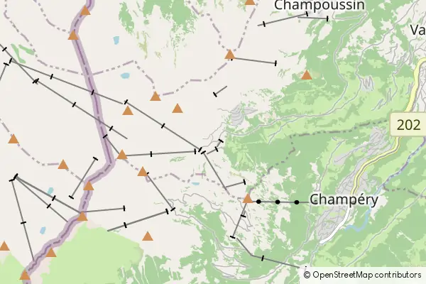 Mapa Les Crosets