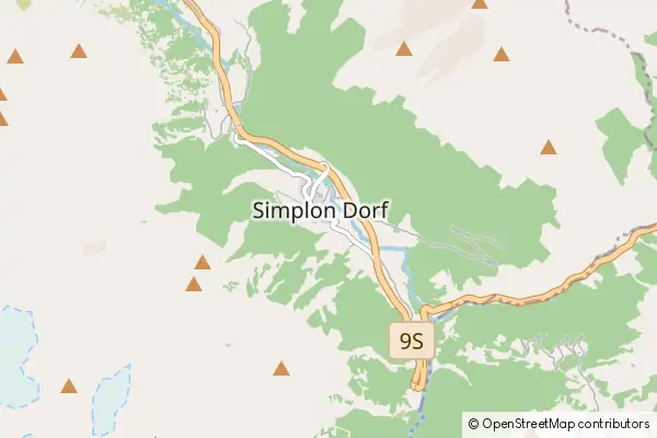 Mapa Simplon