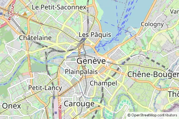 Mapa Geneva