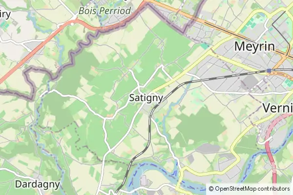 Mapa Satigny