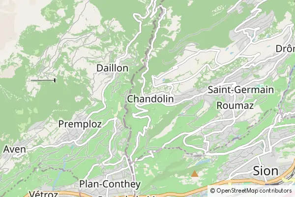 Mapa Chandolin