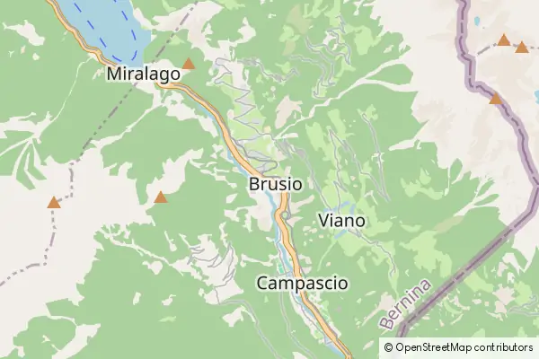 Mapa Brusio