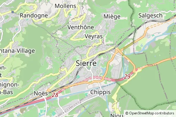 Mapa Sierre