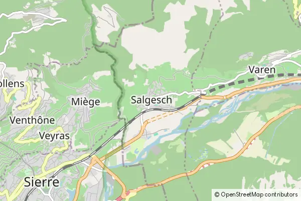 Mapa Salgesch