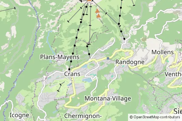 Mapa Crans-Montana