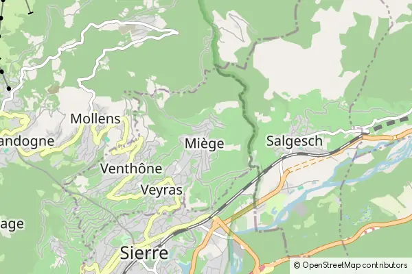 Mapa Miège