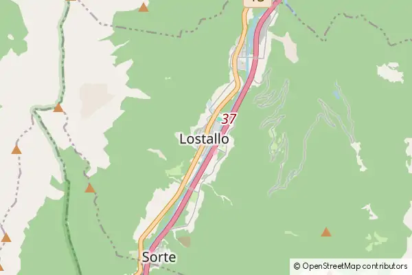 Mapa Lostallo