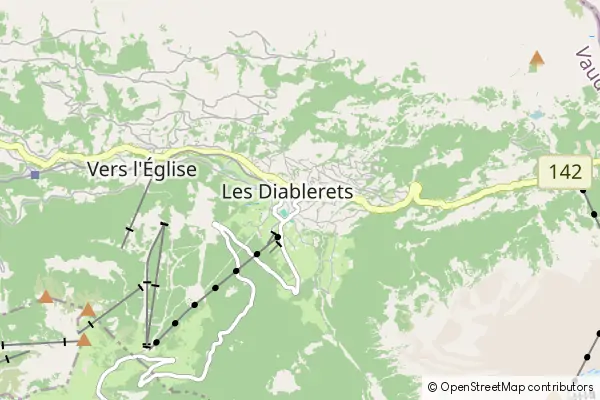 Mapa Les Diablerets