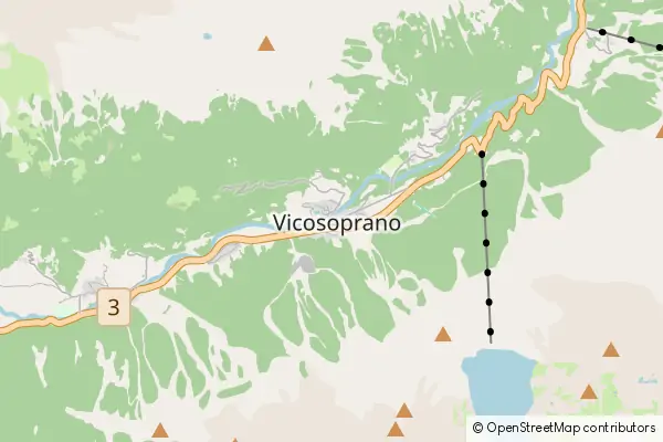 Mapa Vicosoprano