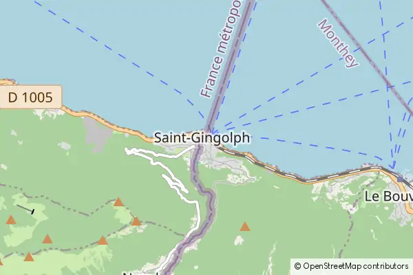 Mapa Saint-Gingolph