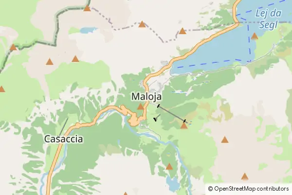 Mapa Maloja