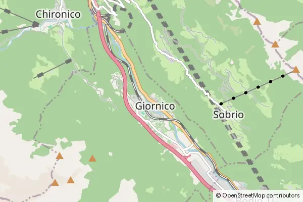 Mapa Giornico