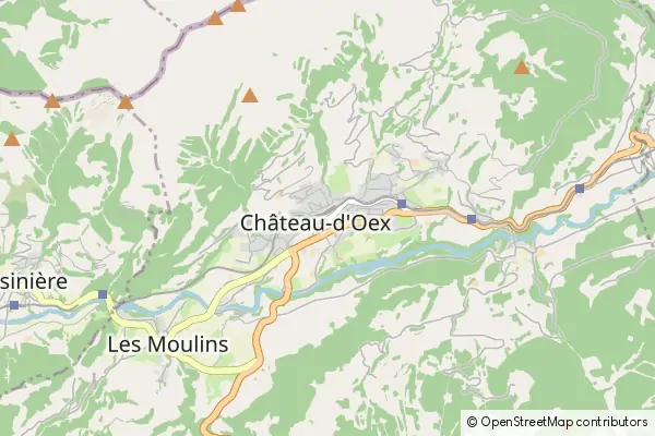 Mapa Château-d’Œx