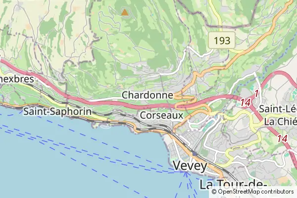 Mapa Chardonne