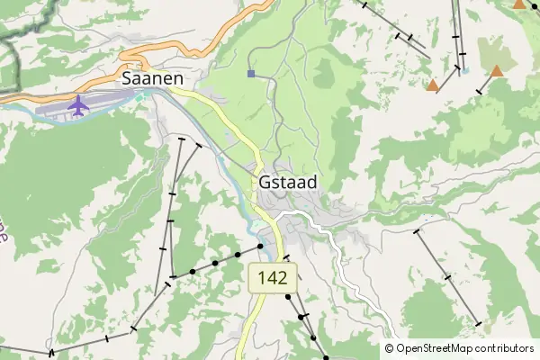 Mapa Gstaad