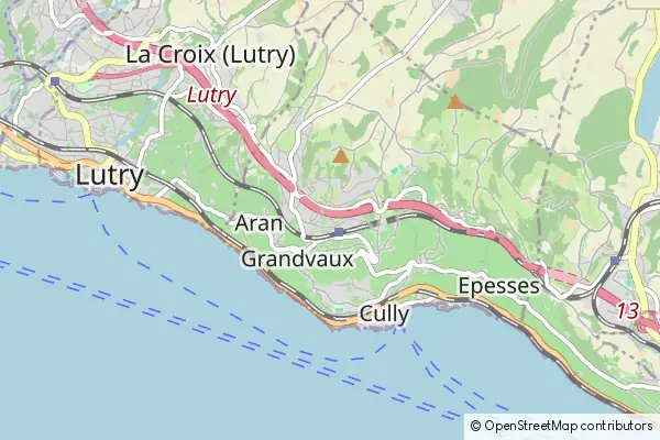 Mapa Bourg-en-Lavaux