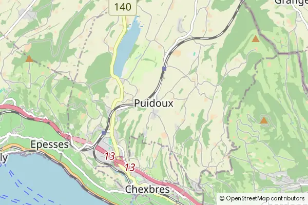 Mapa Puidoux