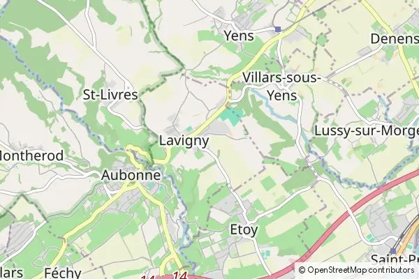 Mapa Lavigny