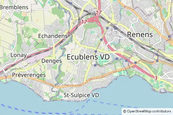 Mapa Écublens