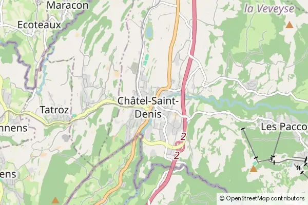 Mapa Chatel-Saint Denis