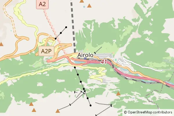 Mapa Airolo