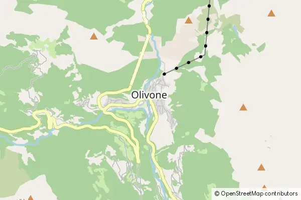 Mapa Olivone