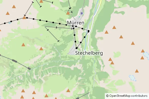 Mapa Gimmelwald